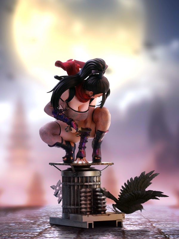 APEX Studio Original Ninja Black Line Hot Sexy 1/4 statue